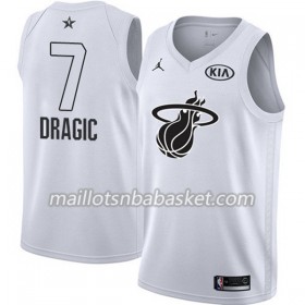Maillot Homme Miami Heat Goran Dragic 7 2018 All Star Jordan Brand Blanc Swingman